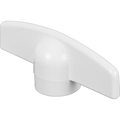 Prime-Line White Diecast Tee Crank Handle, Truth Single Pack TH 22142